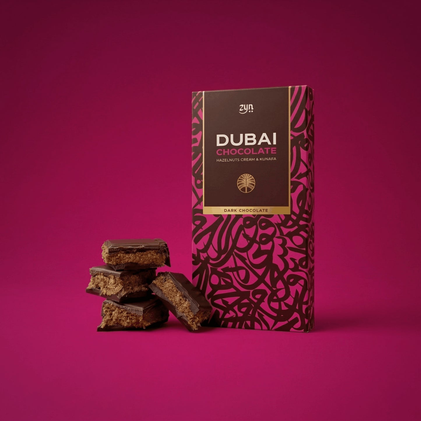 Tablette 200g — Noisette & Kunafa — Chocolat Noir