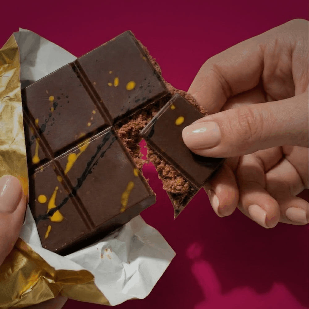 Tablette 200g — Noisette & Kunafa — Chocolat Noir