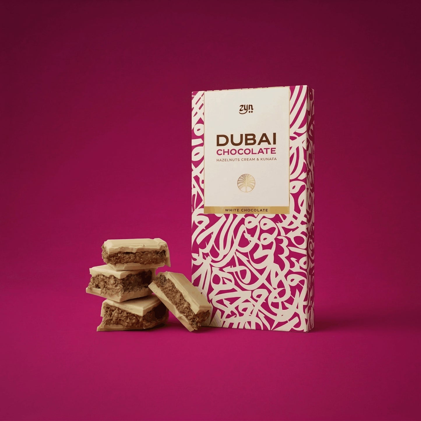 Tablette 200g — Noisette & Kunafa — Chocolat Blanc