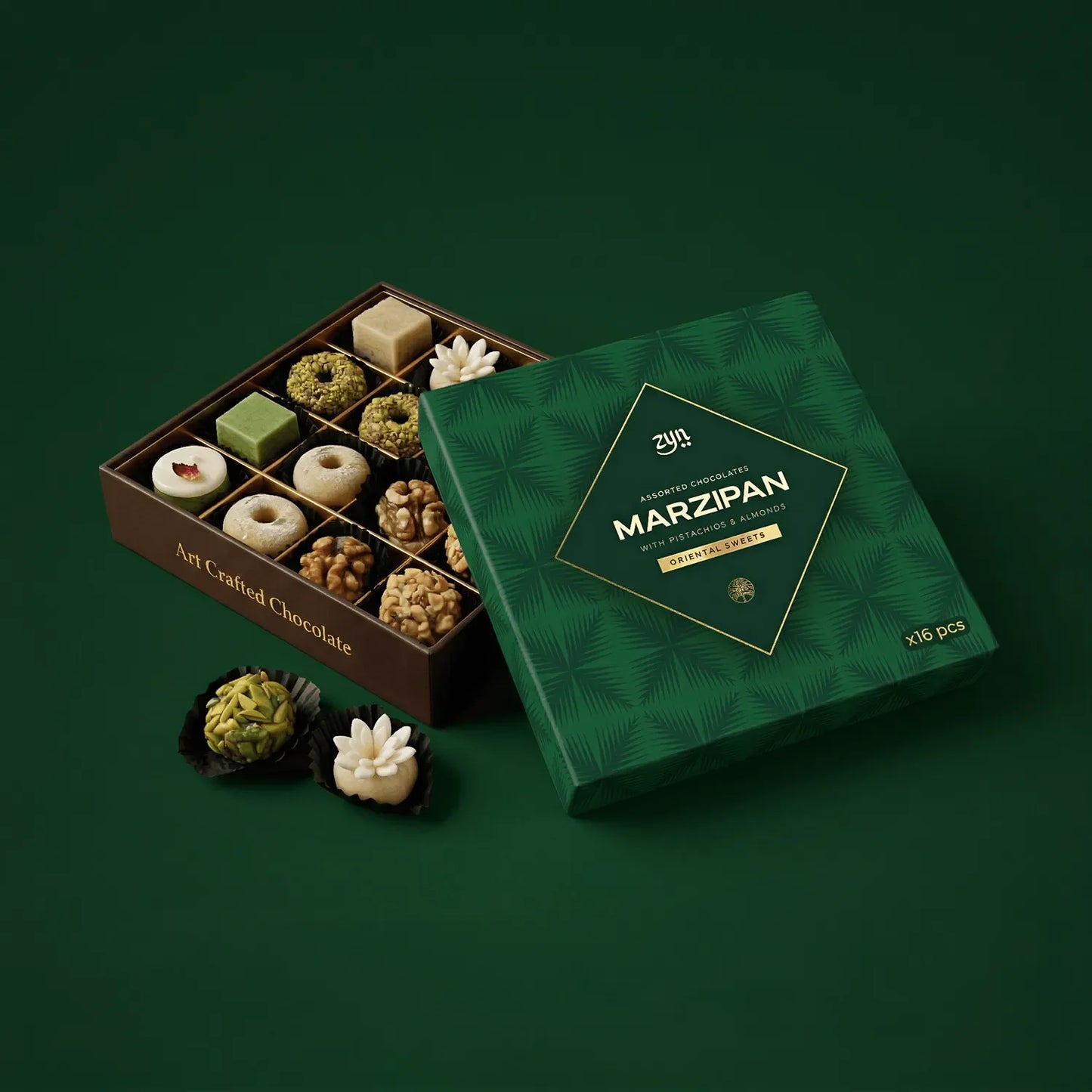 Coffret Marzipan Oriental — 16 pièces