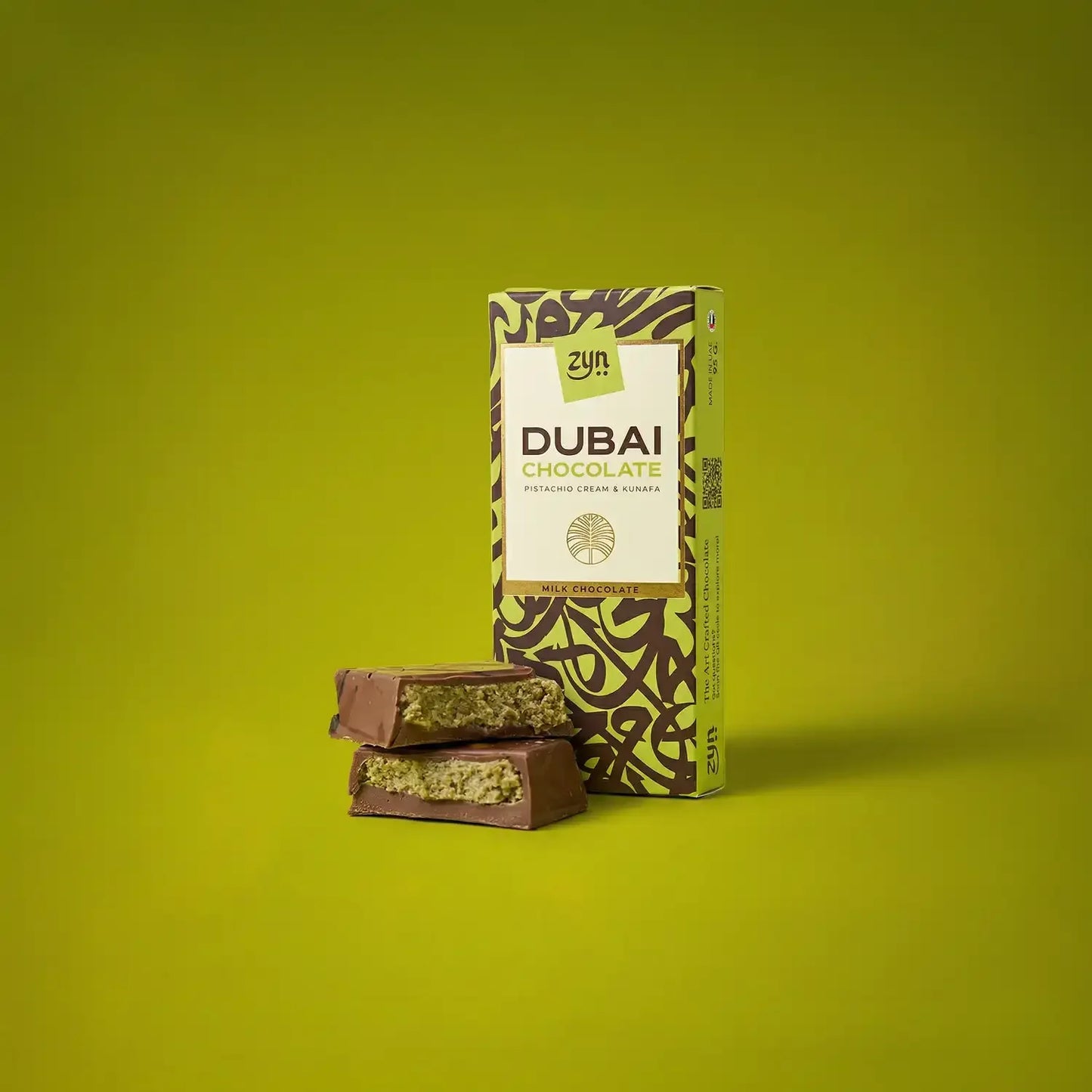 Petite Tablette 95g — Pistache & Kunafa — Chocolat Lait | Recette Originale