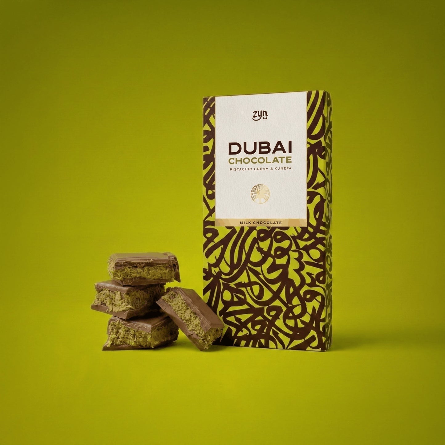 Tablette 200g — Pistache & Kunafa — Chocolat Lait | Recette Originale