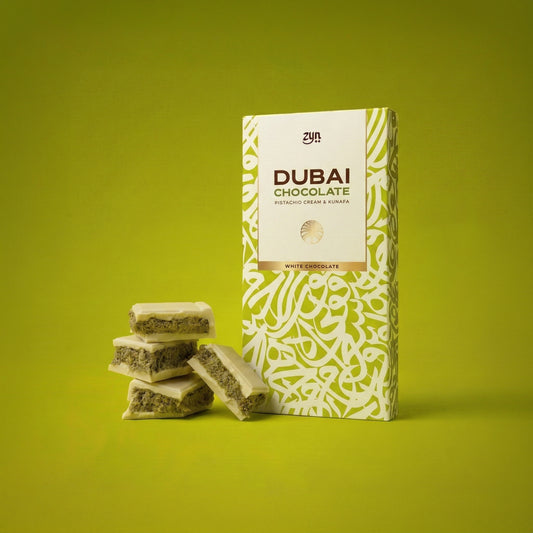 Tablette 200g — Pistache & Kunafa — Chocolat Lait